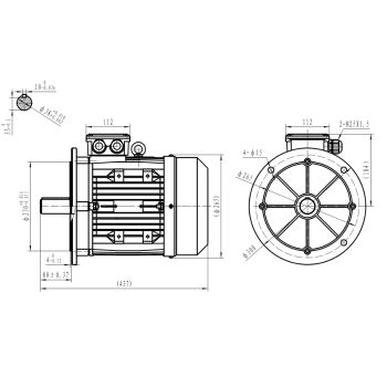 Silnik elektryczny 3,0kW 900 obr/min. 132B5